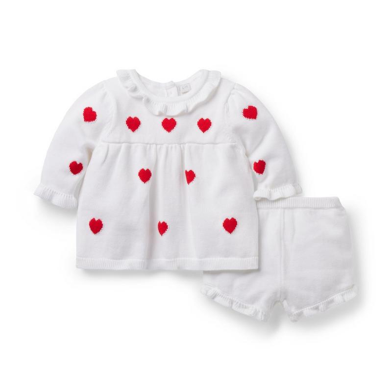 Baby Heart Sweater Matching Set - Janie And Jack